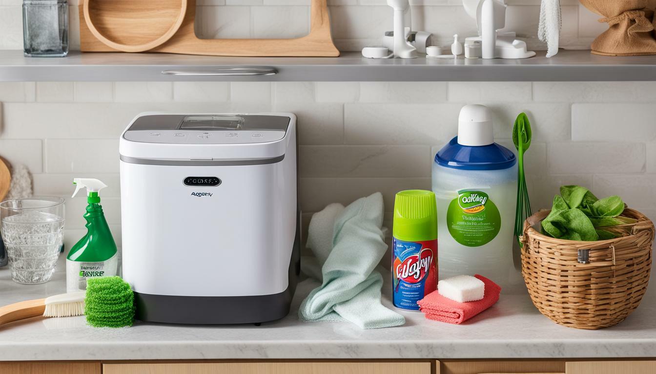 how to clean aglucky countertop ice maker machine