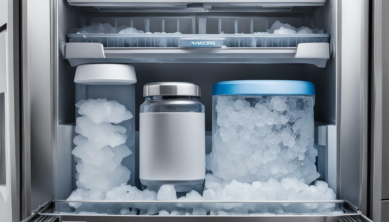 how to clean out ice machine maker in fridge