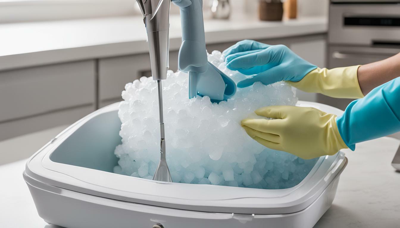 how to clean portable ice maker machine back scoop