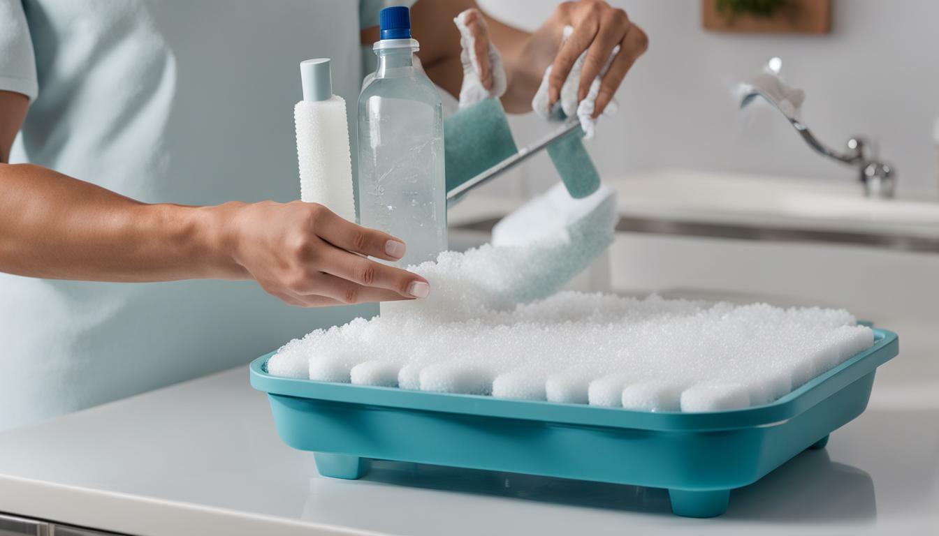 how to clean portable ice maker machine water tray