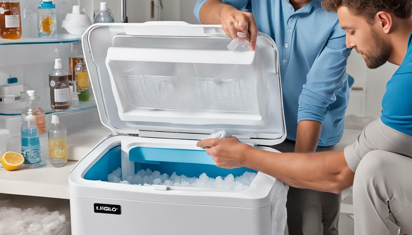 how to clean the igloo ice maker machine