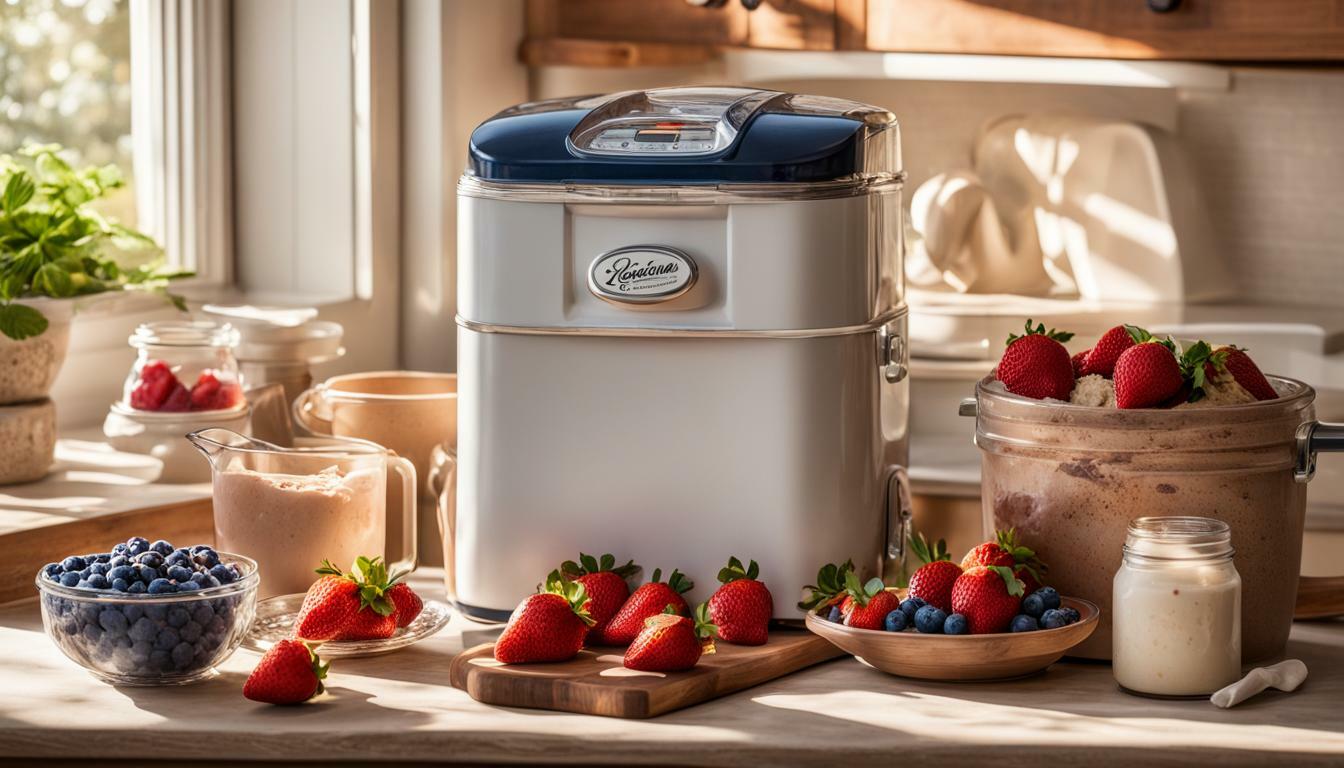 how to use an old-fashioned electric ice cream maker machine